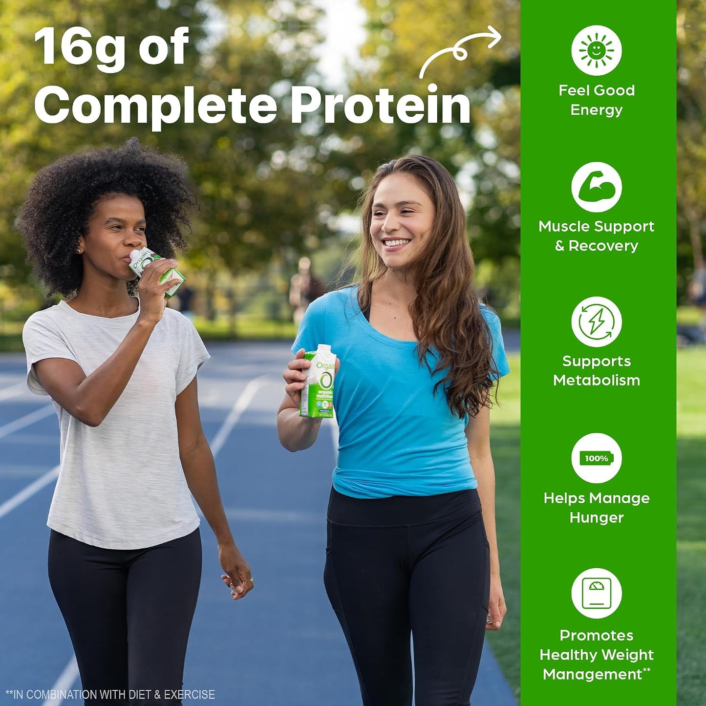 Orgain Organic Nutritional Shake – Creamy Chocolate Fudge, 16g Protein (Pack of 12)