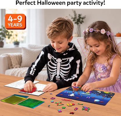 Halloween Foil Art Craft Kit for Kids – Creative Foil Fun Activity & DIY Holiday Gift