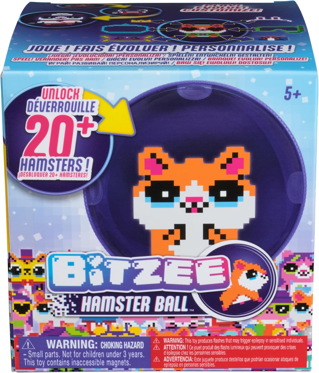 Interactive Hamster Ball Toy - 20+ Hamsters Included, Touch-Responsive