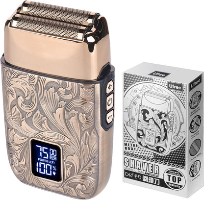 3-Speed Electric Foil Shaver for Men – LCD Display, Ideal Gift for Bald Heads