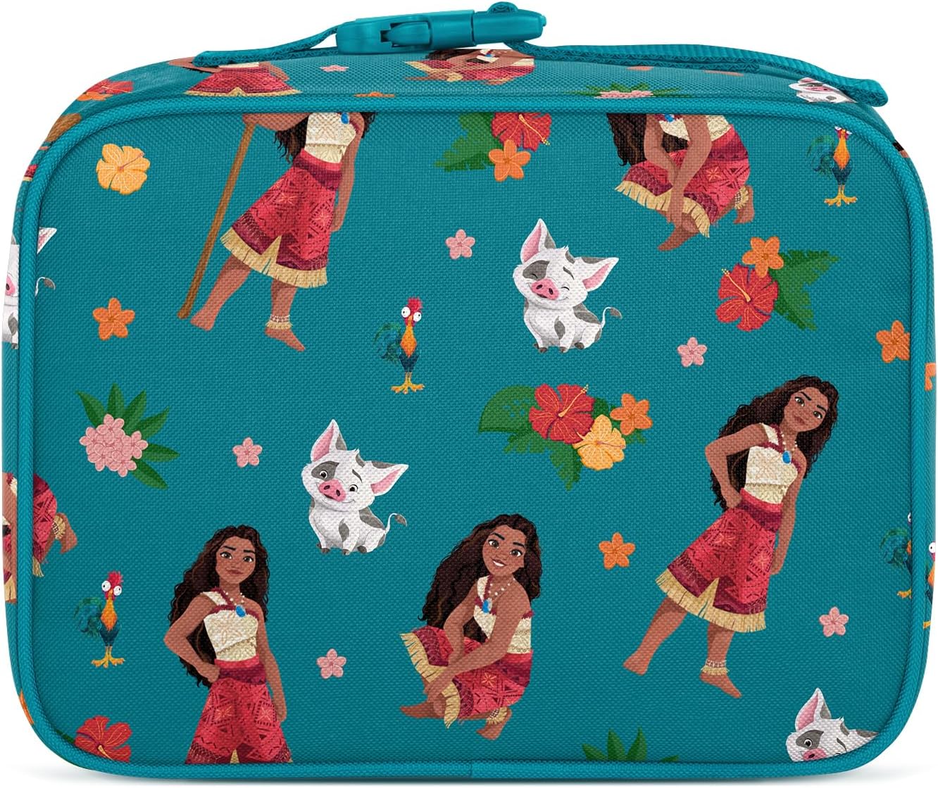 Moana Oceana Kids Lunch Box – Insulated Reusable Lunch Bag with Interior & Exterior Pockets for School