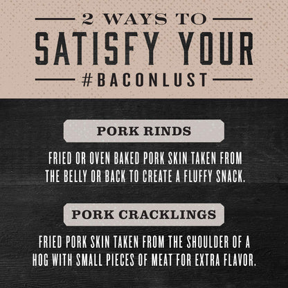 Maple Bacon Pork Cracklings – Keto-Friendly High-Protein Snack, 2.5 oz Bags (4 Pack)