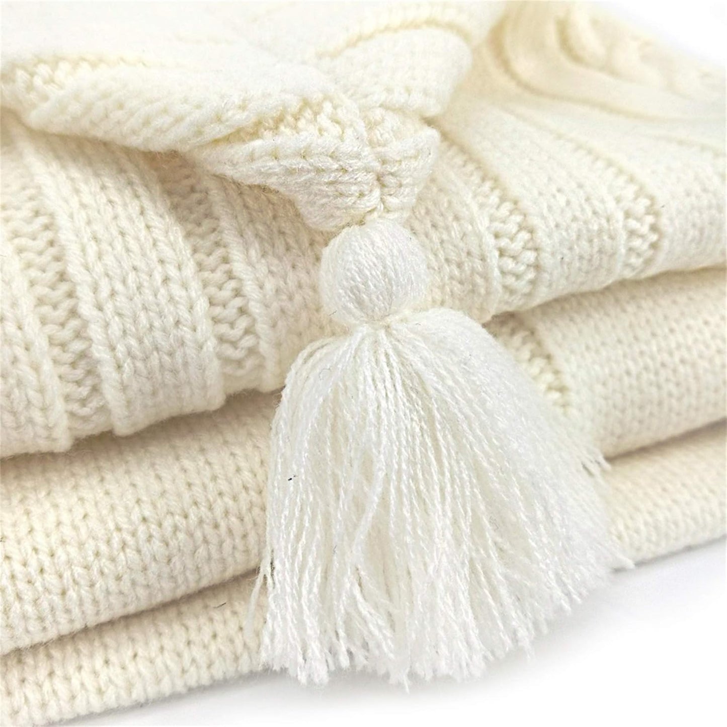 Newborn Knit Swaddle Sleep Sack – Baby Wrap Sleeping Bag for Stroller & Sleep (Beige, 0–6 Months)