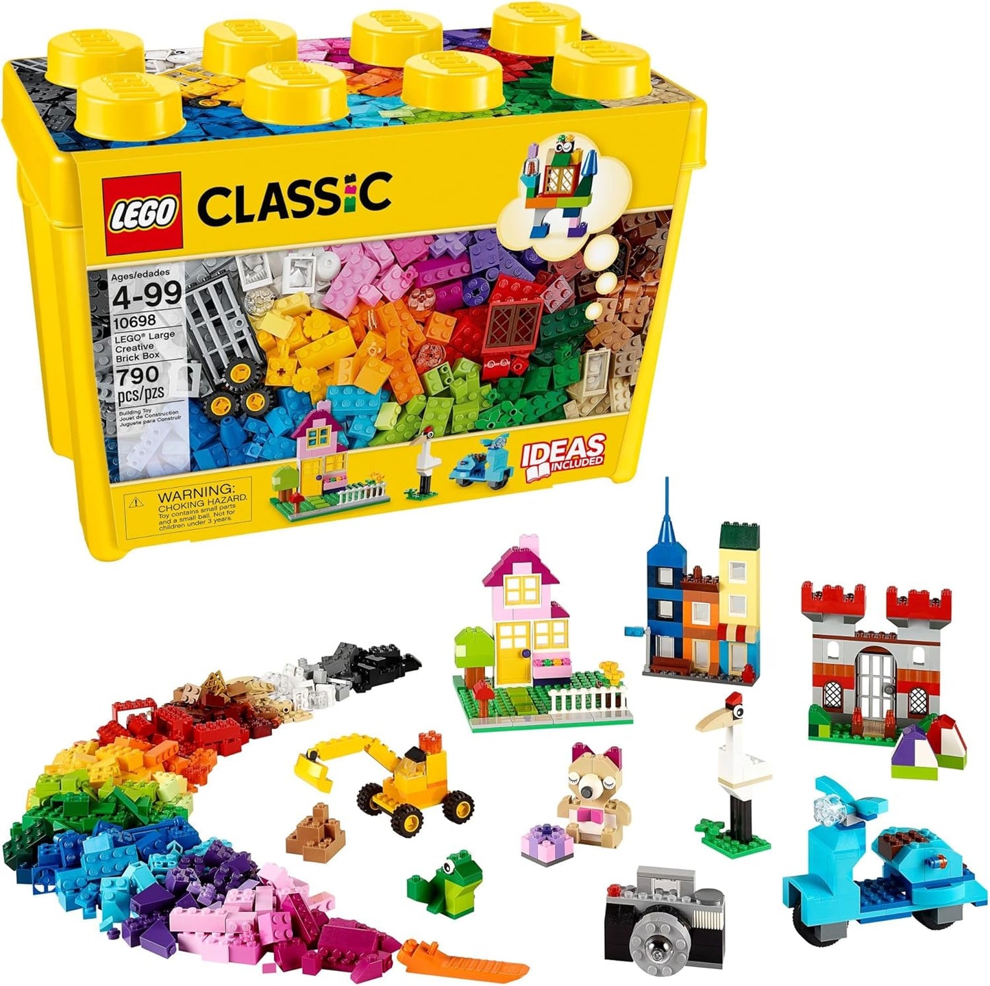 LEGO Classic Large Creative Brick Box: Building Toy Set & Storage Solution for Kids, Boys & Girls!