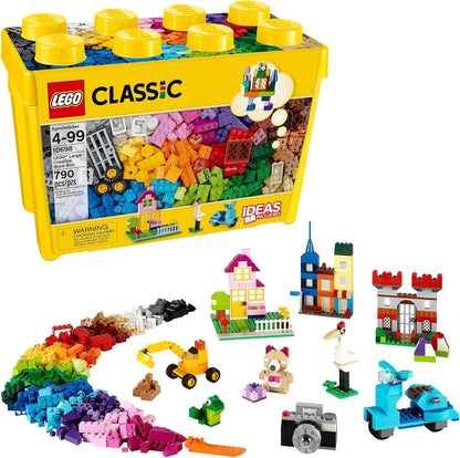 LEGO Classic Large Creative Brick Box: Building Toy Set & Storage Solution for Kids, Boys & Girls!