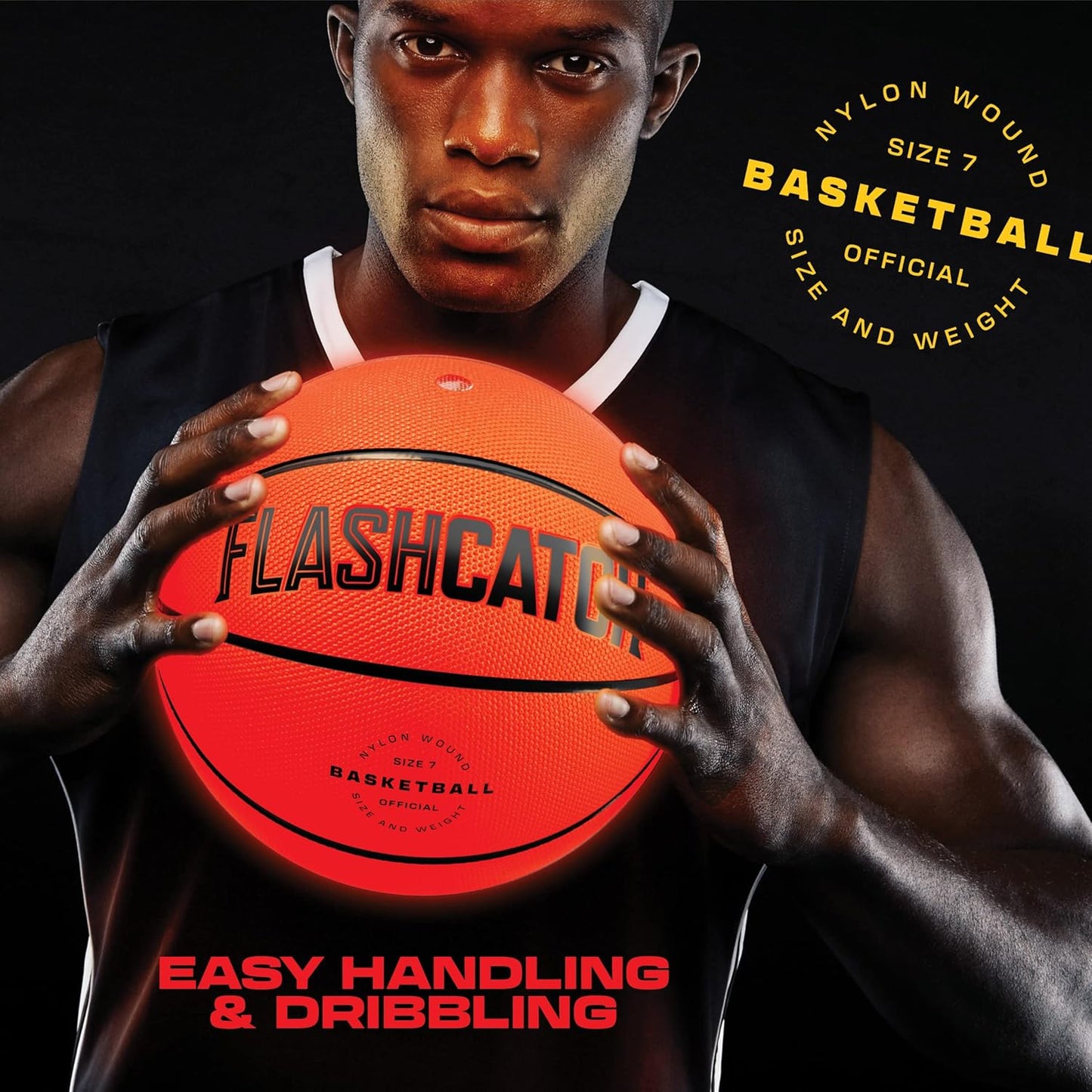 Light-Up Glow Basketball – Glow-in-the-Dark Outdoor Ball for Kids & Teens (Ages 8–15+)