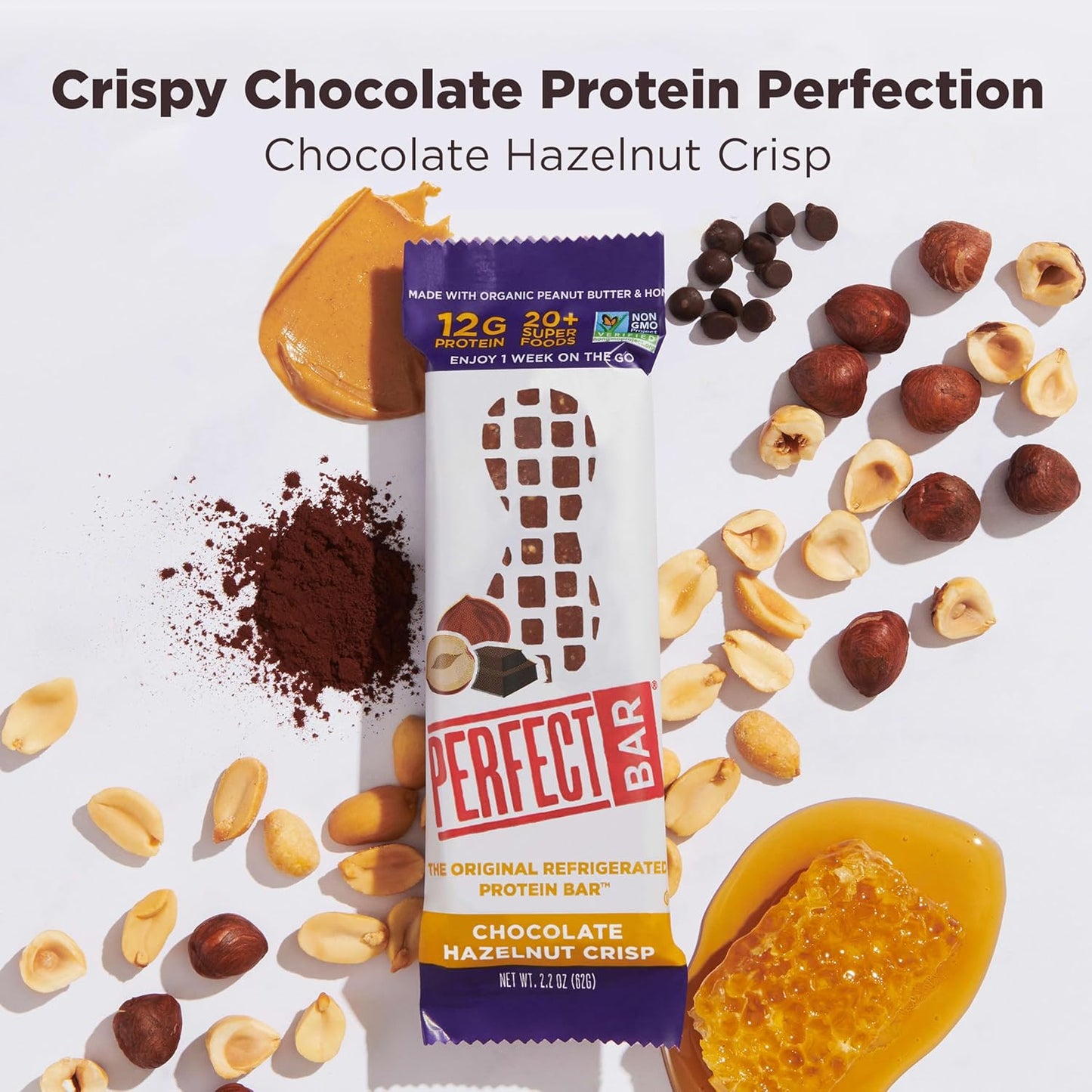 Original Refrigerated Protein Bar, Chocolate Hazelnut Crisp (Pack of 3)
