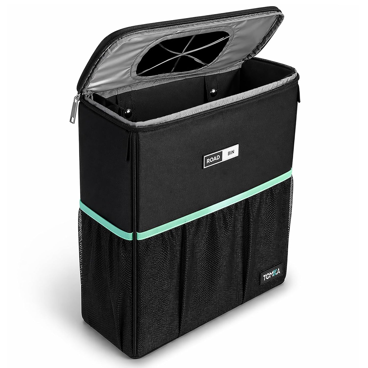 Slim Car Trash Can – 2.5 Gallon Leakproof & Odor-Proof Garbage Bin for Cars, Trucks & SUVs