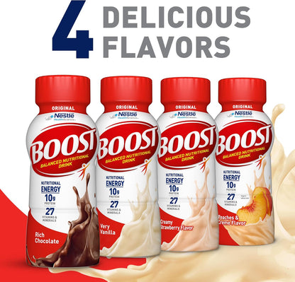 24-Pack BOOST Original Nutritional Drinks – Vanilla, 8 Fl Oz Bottles