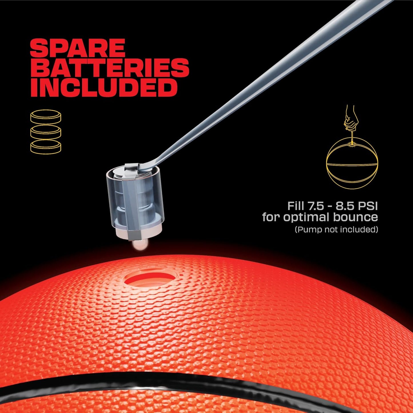 Light-Up Glow Basketball – Glow-in-the-Dark Outdoor Ball for Kids & Teens (Ages 8–15+)
