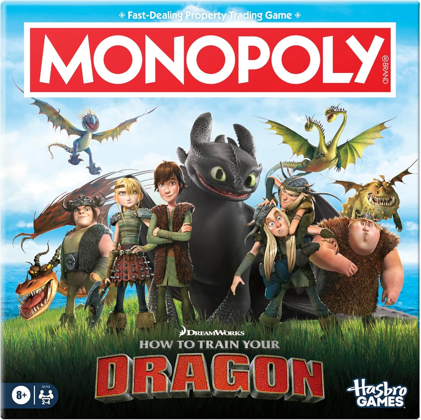 Monopoly: How to Train Your Dragon Edition | Ages 8+, 2-4 Players, 45 Minutes - Fun for All Ages!