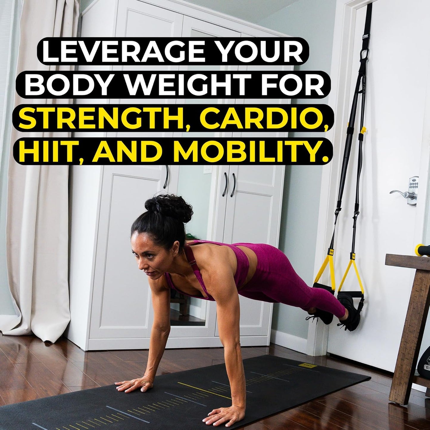 All-In-One Home Gym System – Suspension Training Kit for Strength, HIIT & Full-Body Workouts with Indoor & Outdoor Anchors