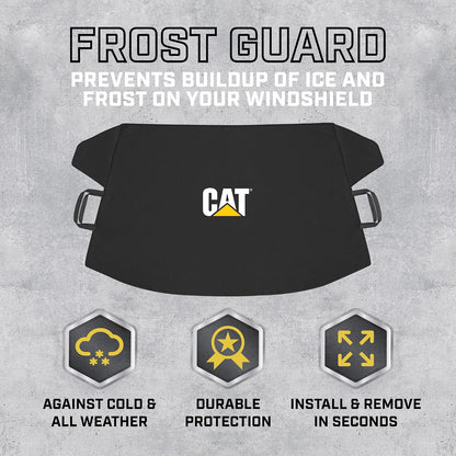 78" x 45" Windshield Snow Cover – Weatherproof Ice, Frost & Sleet Protector with Anti-Theft Straps for Cars, Trucks, Vans & SUVs, Black