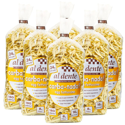 Carba-Nada Egg Fettuccine, Lower Carb, High Protein Keto & Point-Based Diet-Friendly (Pack Of 6)