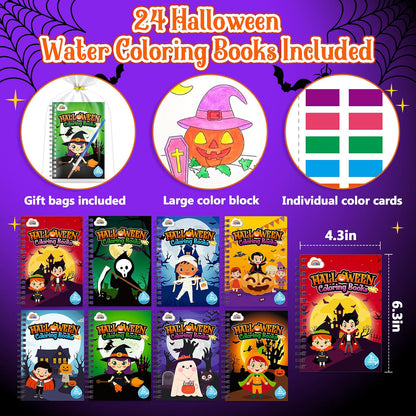 24-Pack Halloween Coloring Books for Kids – Spooky Party Favors & Activity Books for Ages 4–8