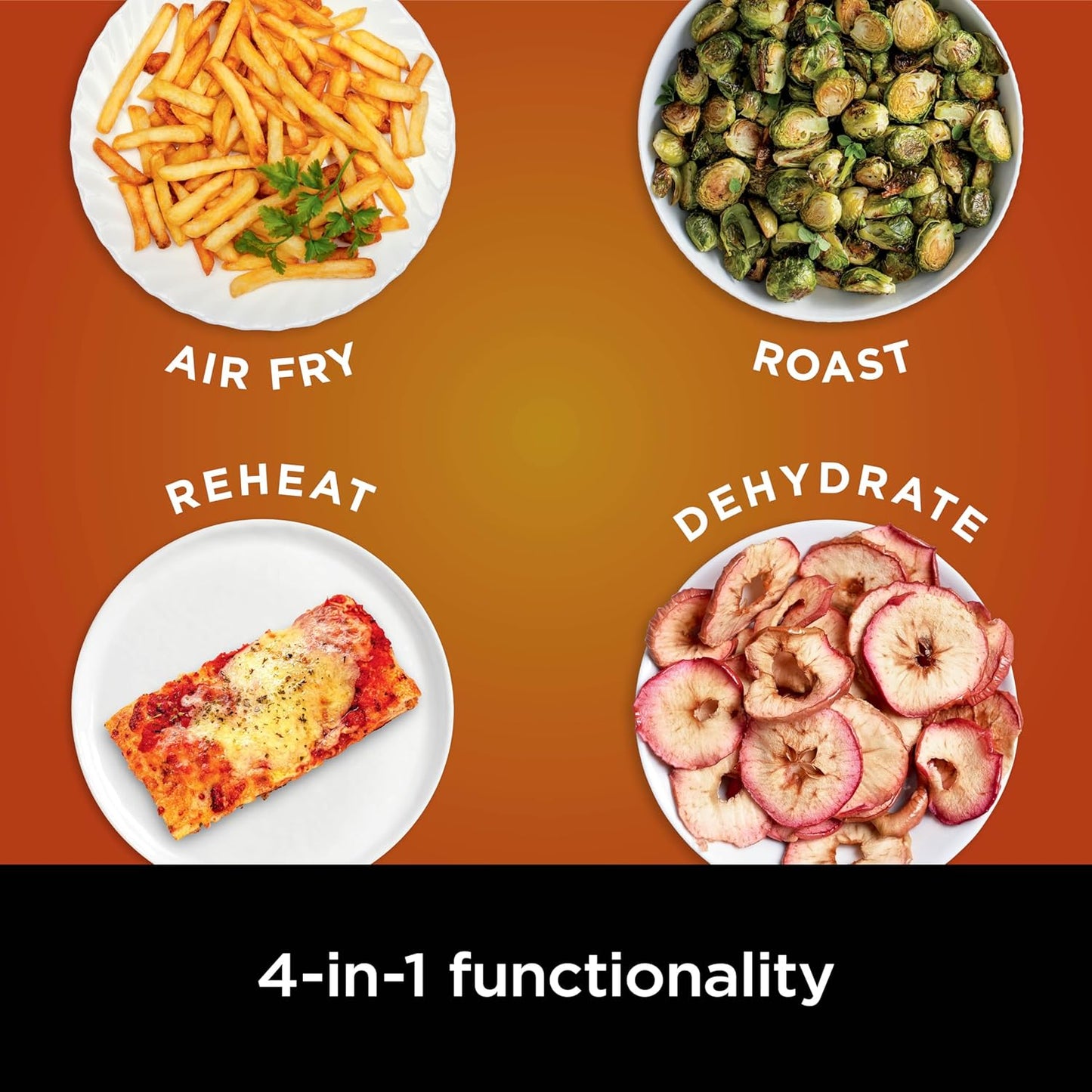 Air Fryer, 120 Volts, Nonstick Basket & Crisper Plate, Grey
