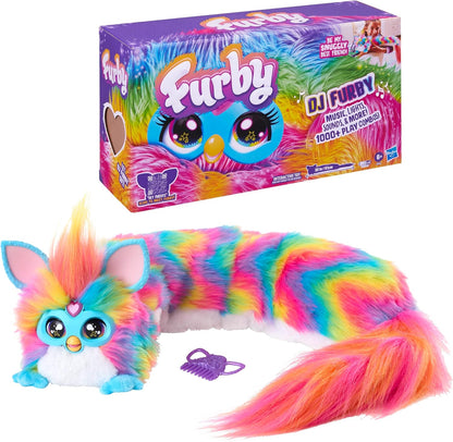 Interactive Rainbow Plush Toy: 32-Inch Snuggly with Music, Lights, Motion & Games - Ages 6+!