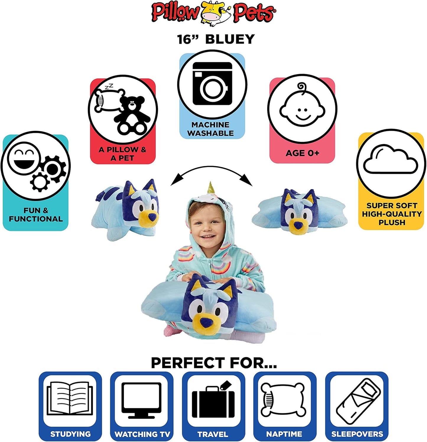 Bluey Plush Toy – Official BBC Studios Stuffed Animal, Perfect Gift