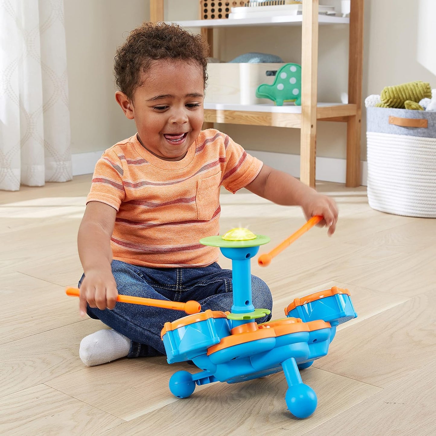 KidiBeats Kids Drum Set - Orange
