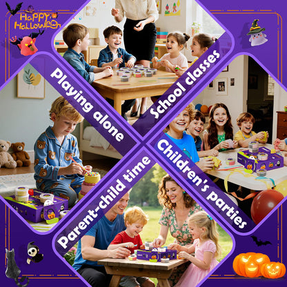 DIY Halloween Modeling Clay Craft Kit for Kids – Creative Art Activity & Holiday Decoration Set