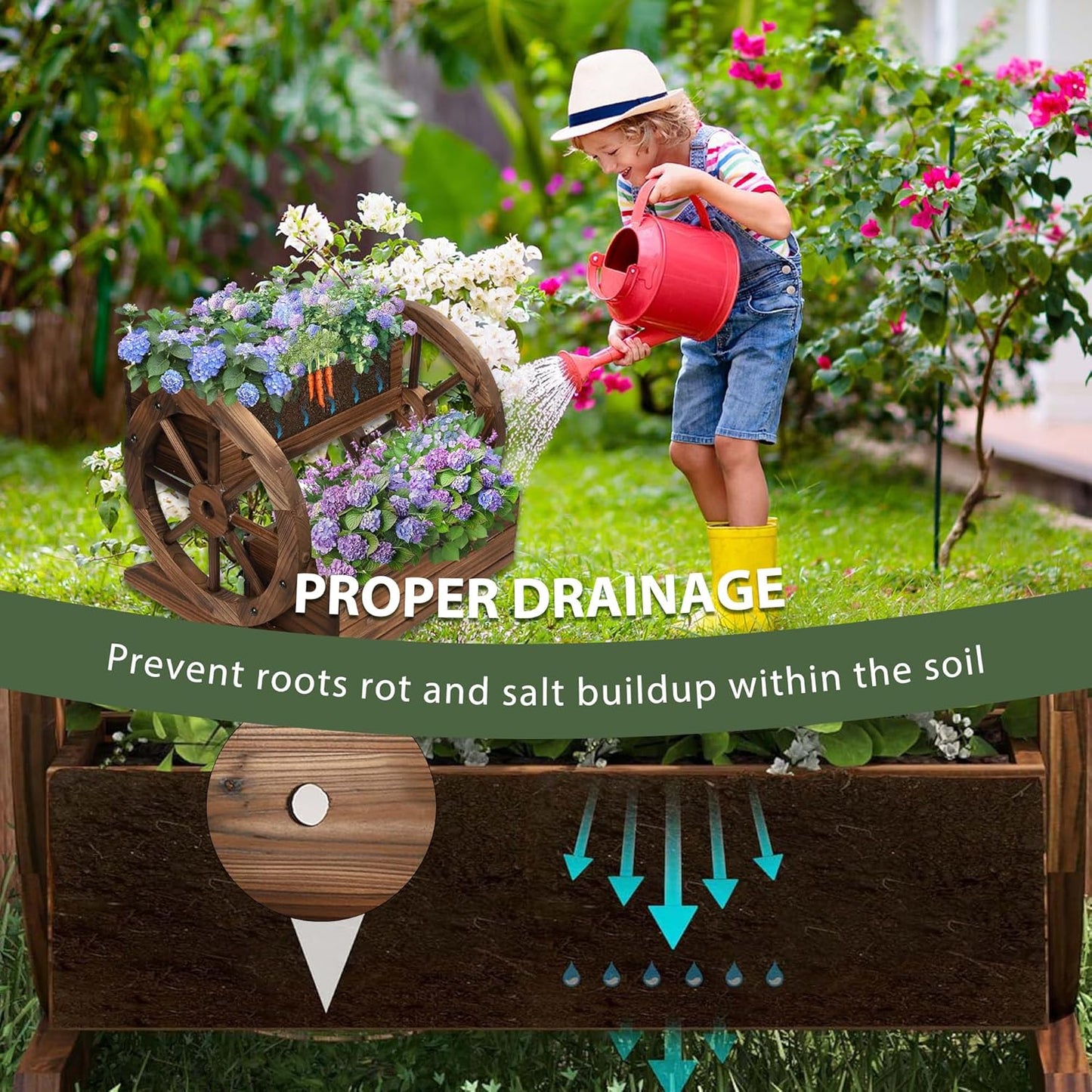 XXL Outdoor Planter – Stylish Patio & Balcony Flower & Vegetable Pot