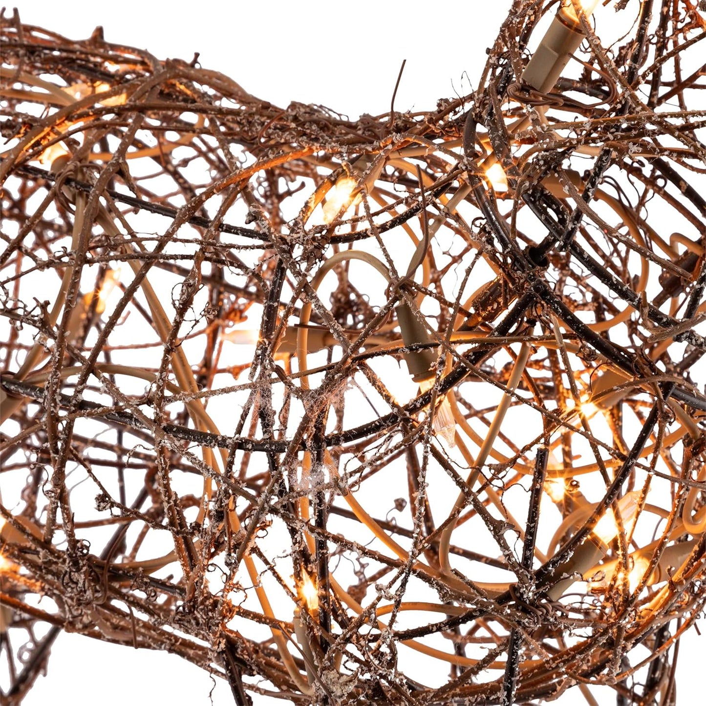 35" Lighted Rattan Reindeer Christmas Yard Decoration - Brown