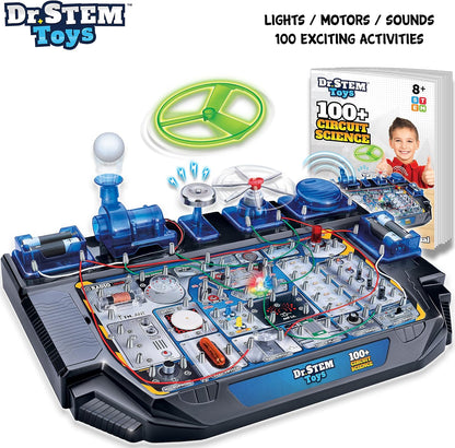 Dr. STEM Circuit Science Kit – 100+ Electrical Experiments with Lights, Sounds & Action (Ages 8+)