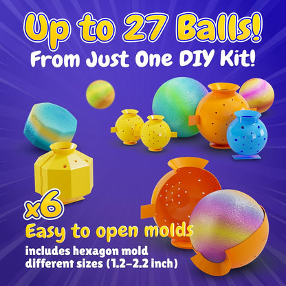 DIY Bouncy Balls Kit - Glow-in-the-Dark Craft Set for Kids