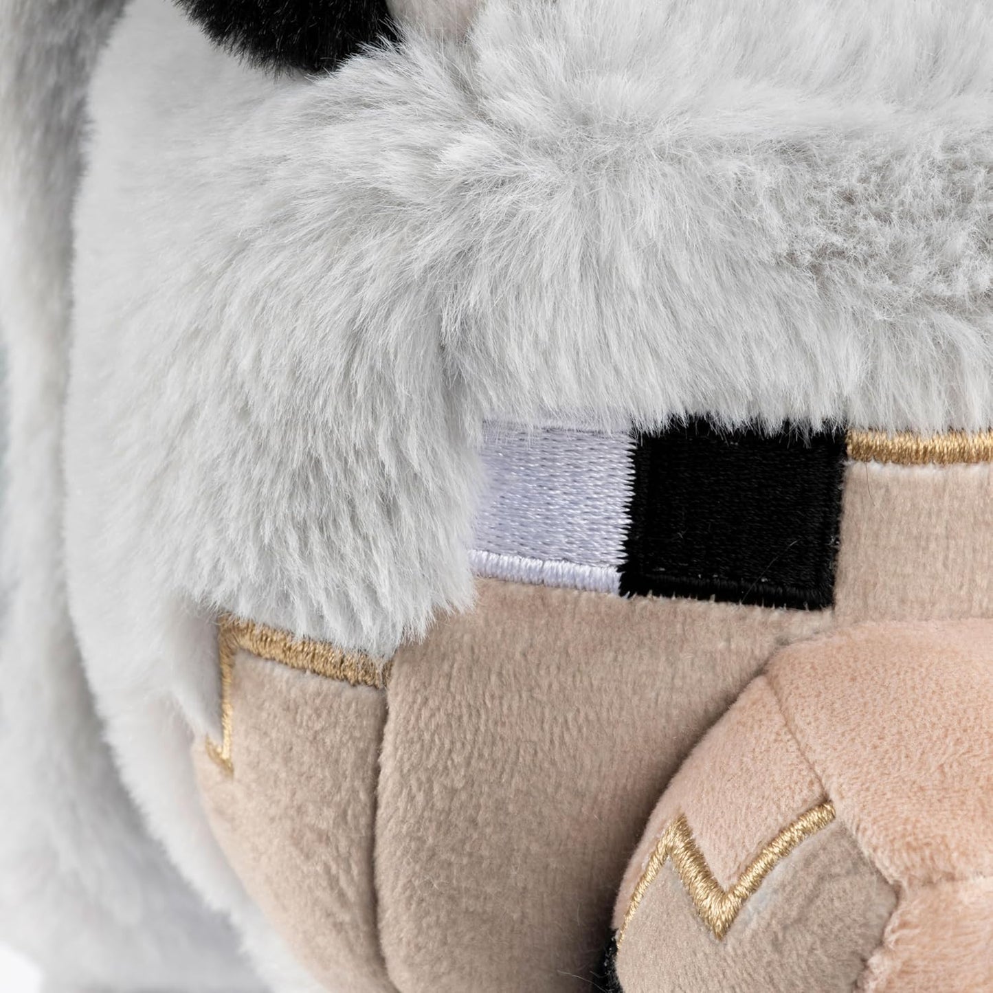 Minecraft Plush Pillow Buddy – 19" Soft Stuffed Pillow (Gray Wolf)