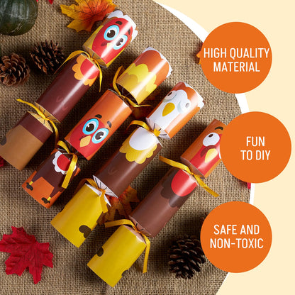 8-Pack Thanksgiving Turkey Party Favors – No-Snap Table Games with Joke Dice, Gifts & Prizes for Kids and Adults