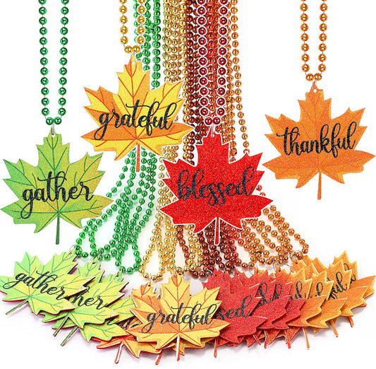 36-Piece Parade Bead Necklace Set – Bulk Party Favor Necklaces for Celebrations, Costumes & Events