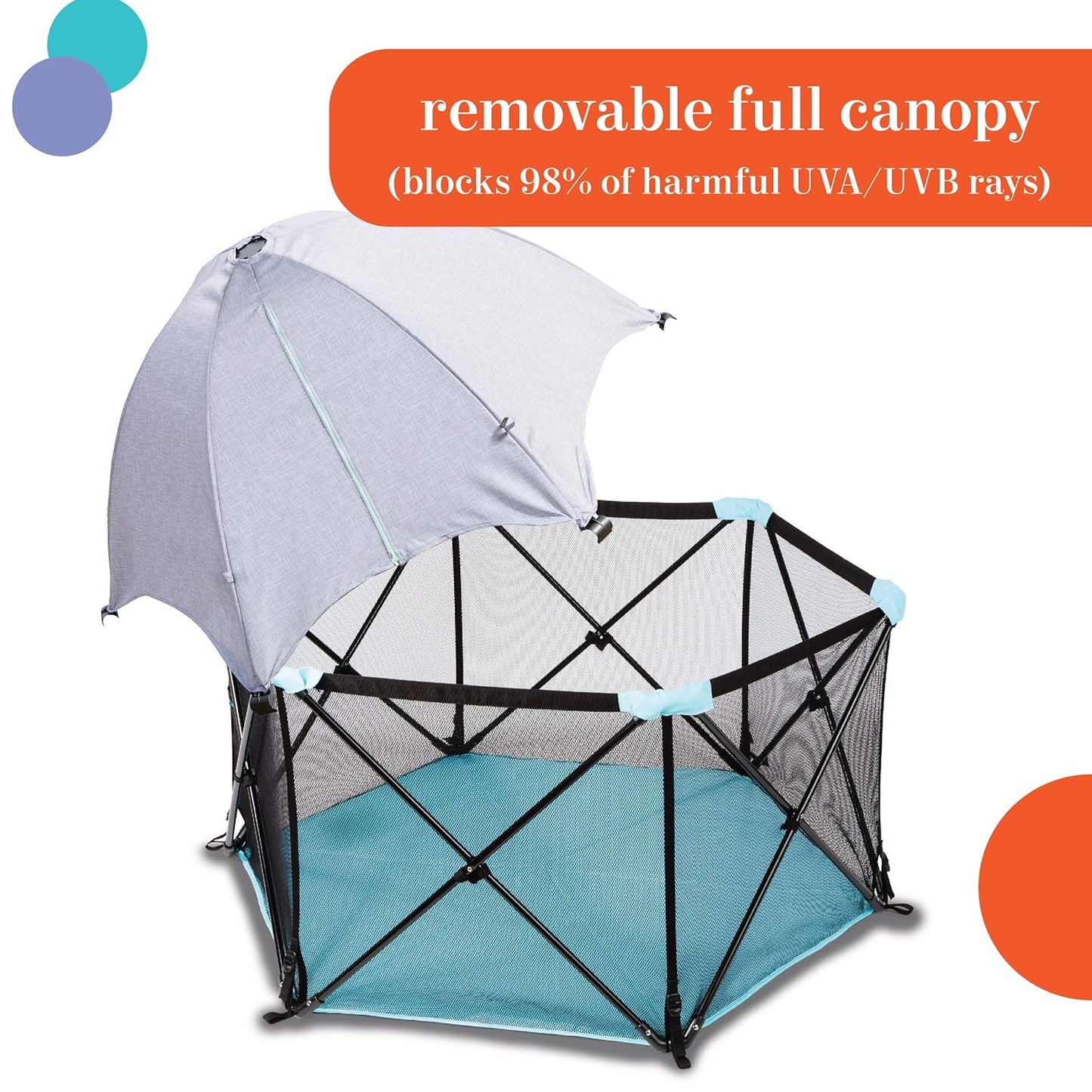 Aqua Splash Pop ‘N Play Deluxe Playard: Compact Indoor/Outdoor Pen