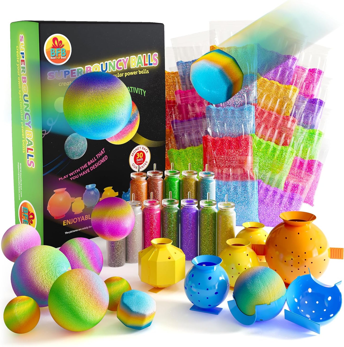 DIY Bouncy Balls Kit - Glow-in-the-Dark Craft Set for Kids