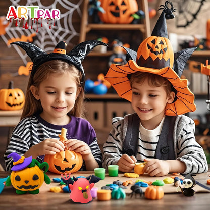 12-Box Halloween Air Dry Clay Kit for Kids – Modeling Clay Craft Set for Creative DIY Activities