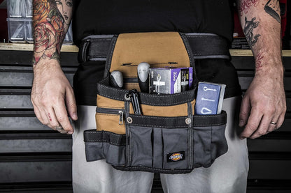 8-Pocket Padded Tool Belt – Utility Pouch with Adjustable 3" Belt, Durable Canvas Construction