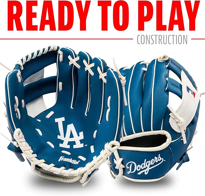 MLB Youth Teeball Glove & Ball Set - 9.5" Kids Baseball Glove