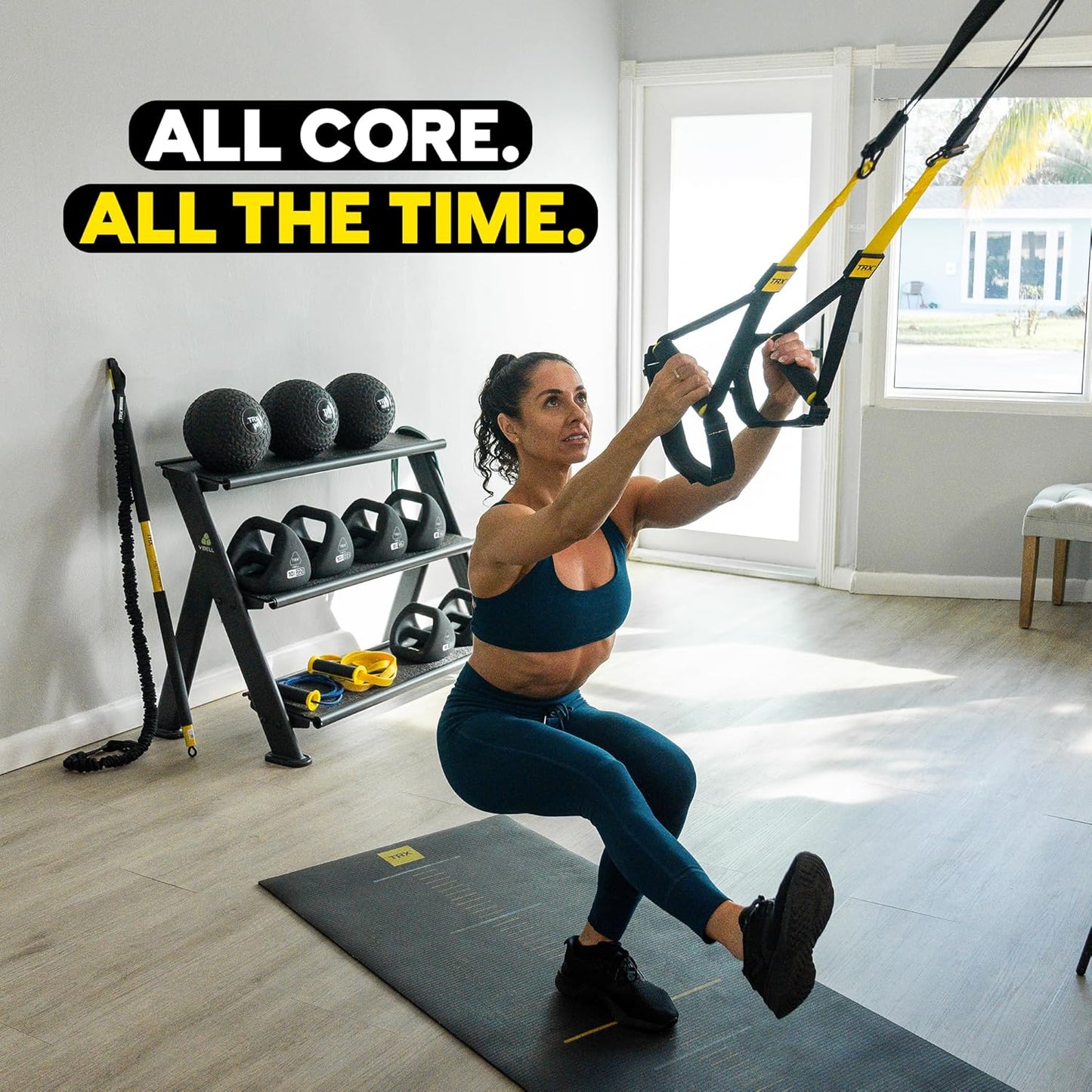 All-In-One Home Gym System – Suspension Training Kit for Strength, HIIT & Full-Body Workouts with Indoor & Outdoor Anchors