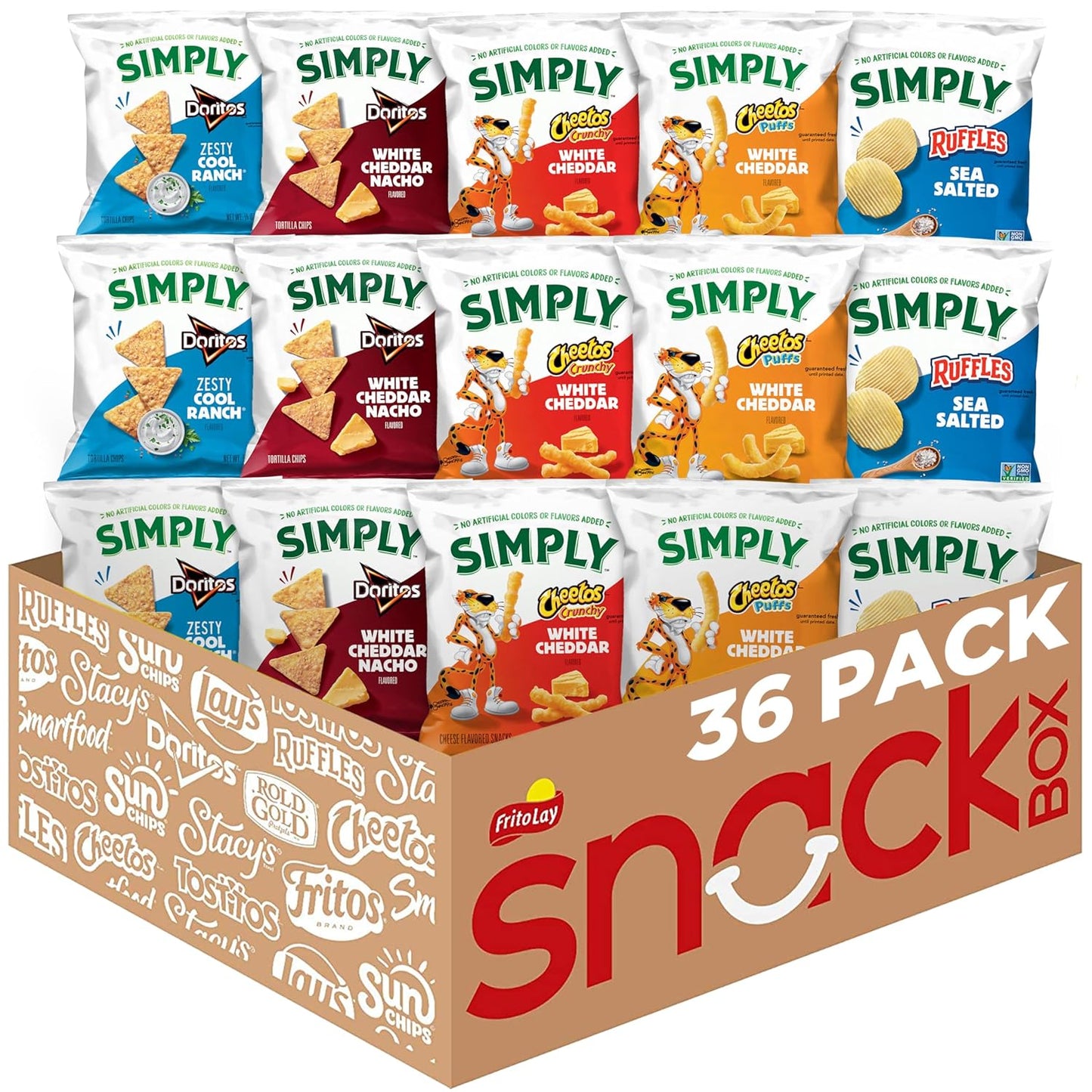 Organic Snacks Variety Pack – 36 Count, 0.875 oz Individual Bags – Packaging May Vary