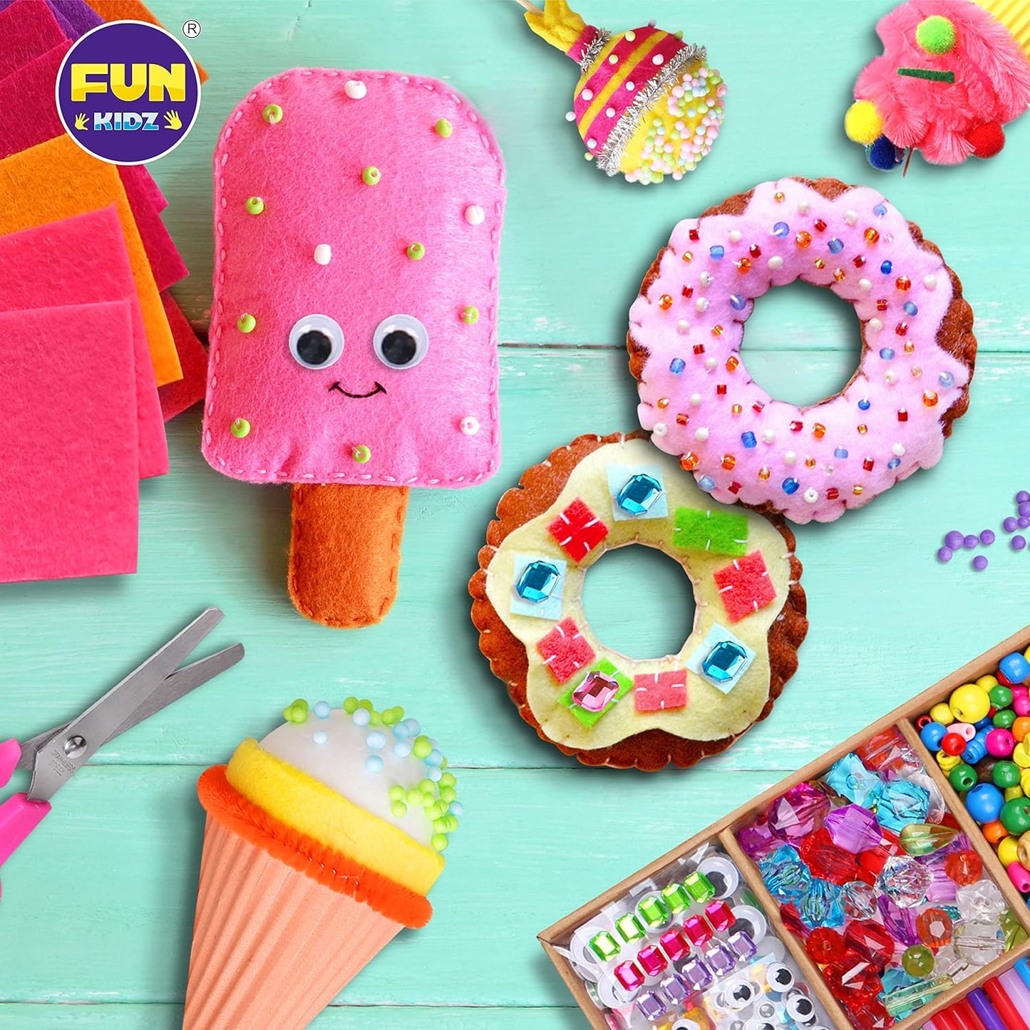 Jumbo Arts and Crafts Supplies Kit - 1600+ Creative Materials for Kids 6-12