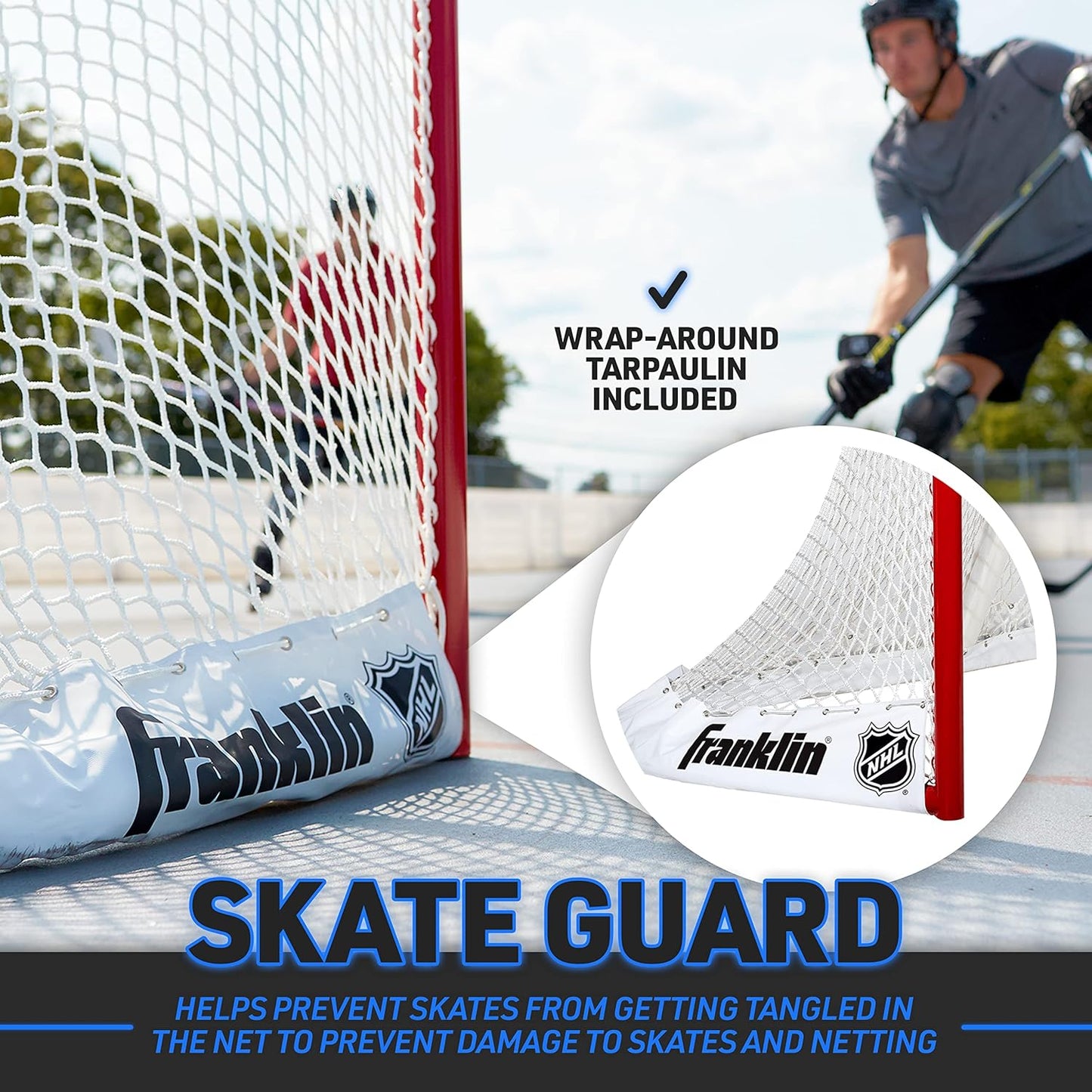 Official NHL Regulation Hockey Goal - Premium Steel Net (72" x 48")