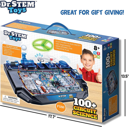 Dr. STEM Circuit Science Kit – 100+ Electrical Experiments with Lights, Sounds & Action (Ages 8+)