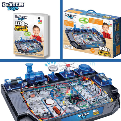 Dr. STEM Circuit Science Kit – 100+ Electrical Experiments with Lights, Sounds & Action (Ages 8+)