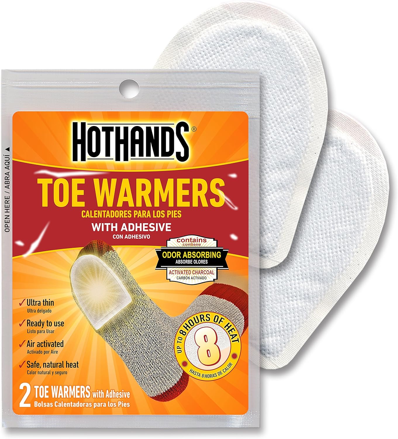 Hand & Toe Warmers – Long-Lasting, Odorless Air-Activated Heat (24 Hand Pairs + 8 Toe Pairs)