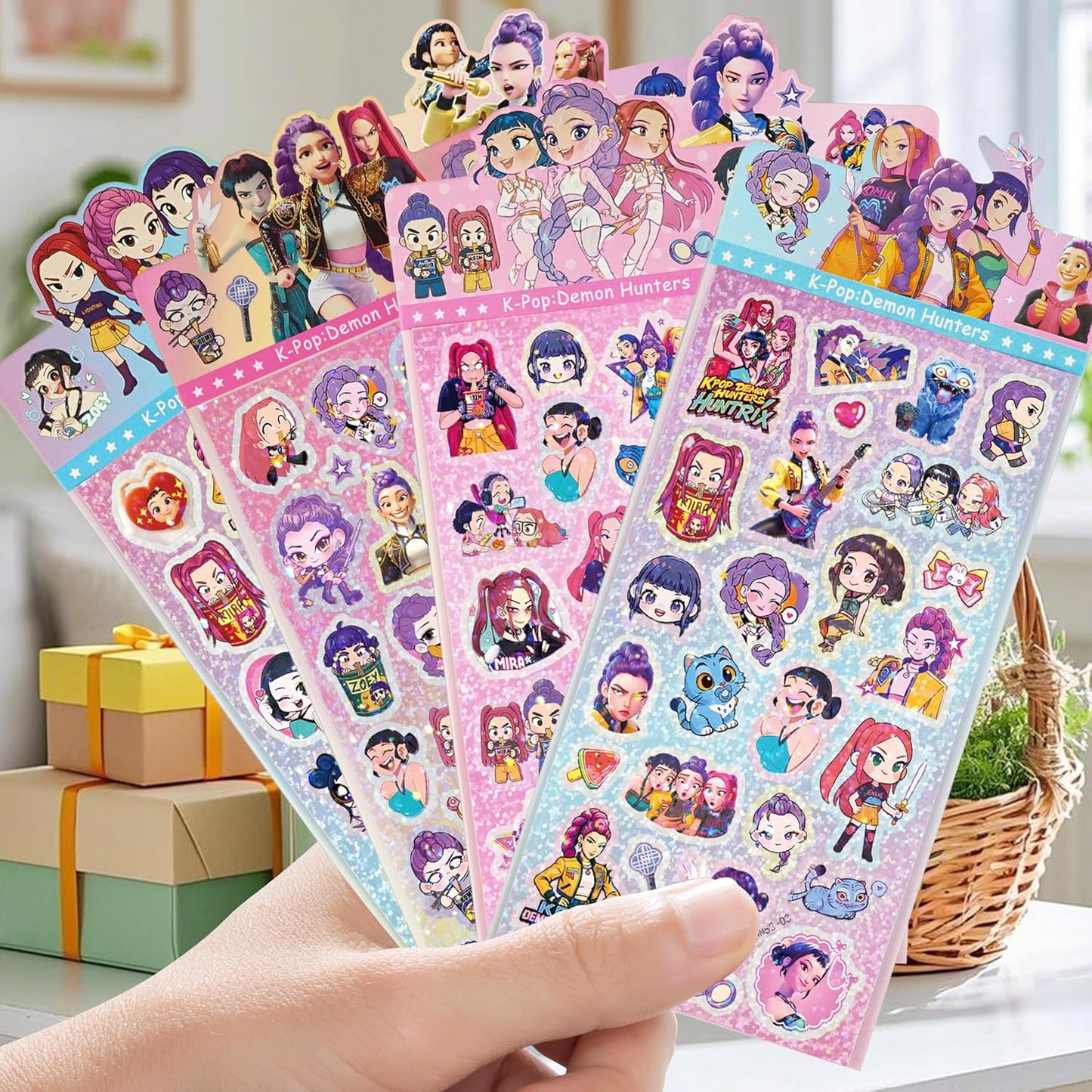 Demon Hunters Aesthetic Sticker Pack – 308 PCS Decals for Laptop, Phone, Water Bottle & Journal