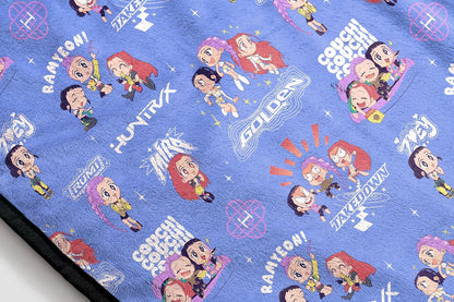 Kpop Demon Hunters Huntrix Plush Throw Blanket – Ultra Soft Fleece Kids Blanket, Purple 46x60