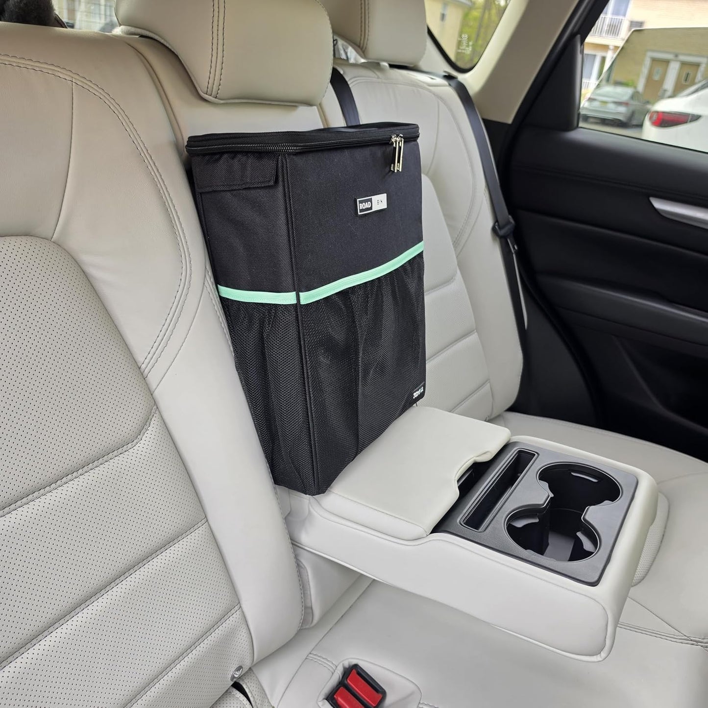 Slim Car Trash Can – 2.5 Gallon Leakproof & Odor-Proof Garbage Bin for Cars, Trucks & SUVs