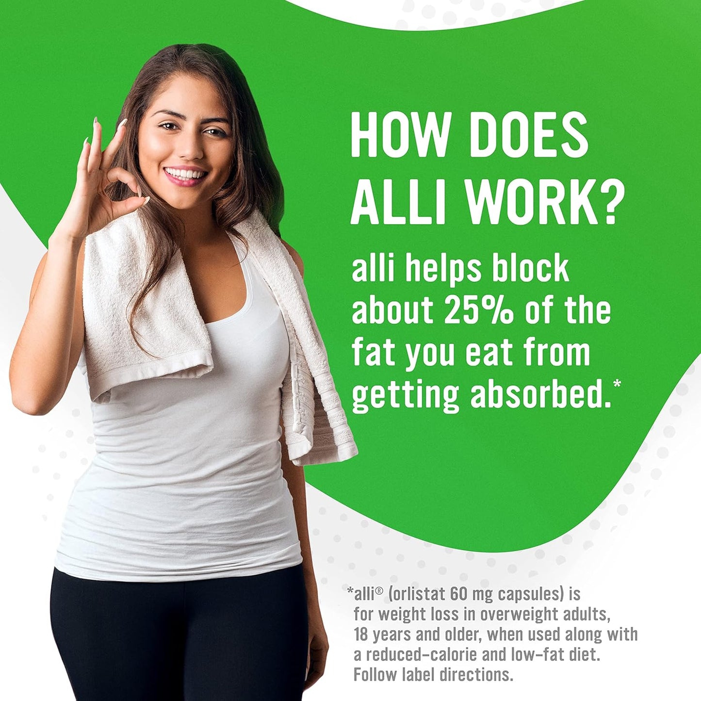 Alli Weight Loss Pills – Orlistat 60 mg Non-Prescription Diet Aid (120 Capsules)