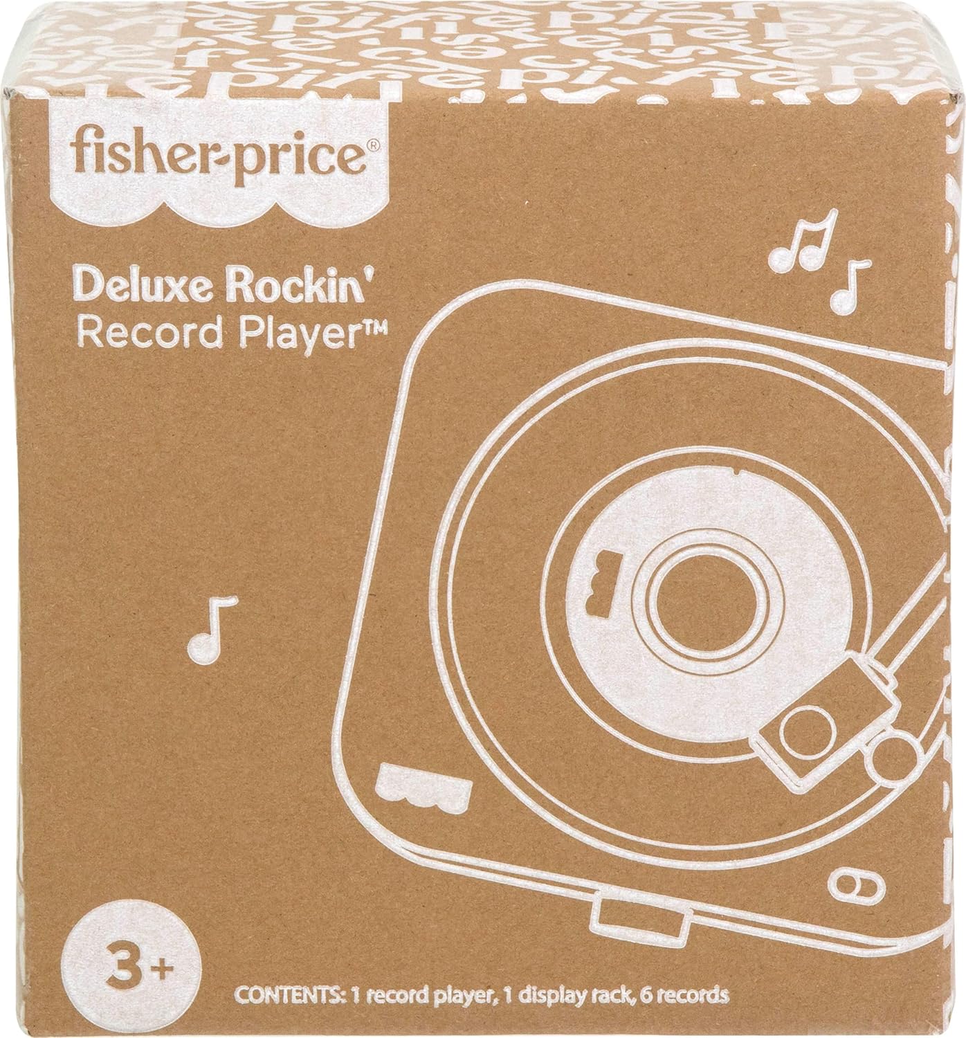 Rockin’ Record Player Toy – Pretend Turntable with 6 Albums + Holiday Bonus (Ages 3+)