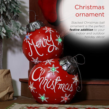 30" Color-Changing LED Christmas Ball Ornament