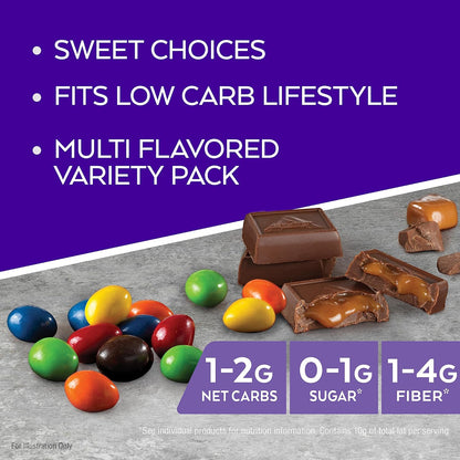 20-Count Chocolate Peanut Candies, Dessert Favorite, 0g Sugar